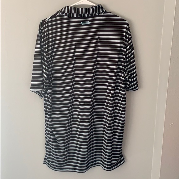 Carnoustie black polo blue/ white stripes M - Picture 3 of 3